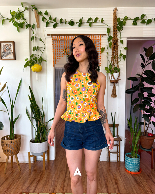 Lila Lace Up Halter Top Digital Sewing Pattern