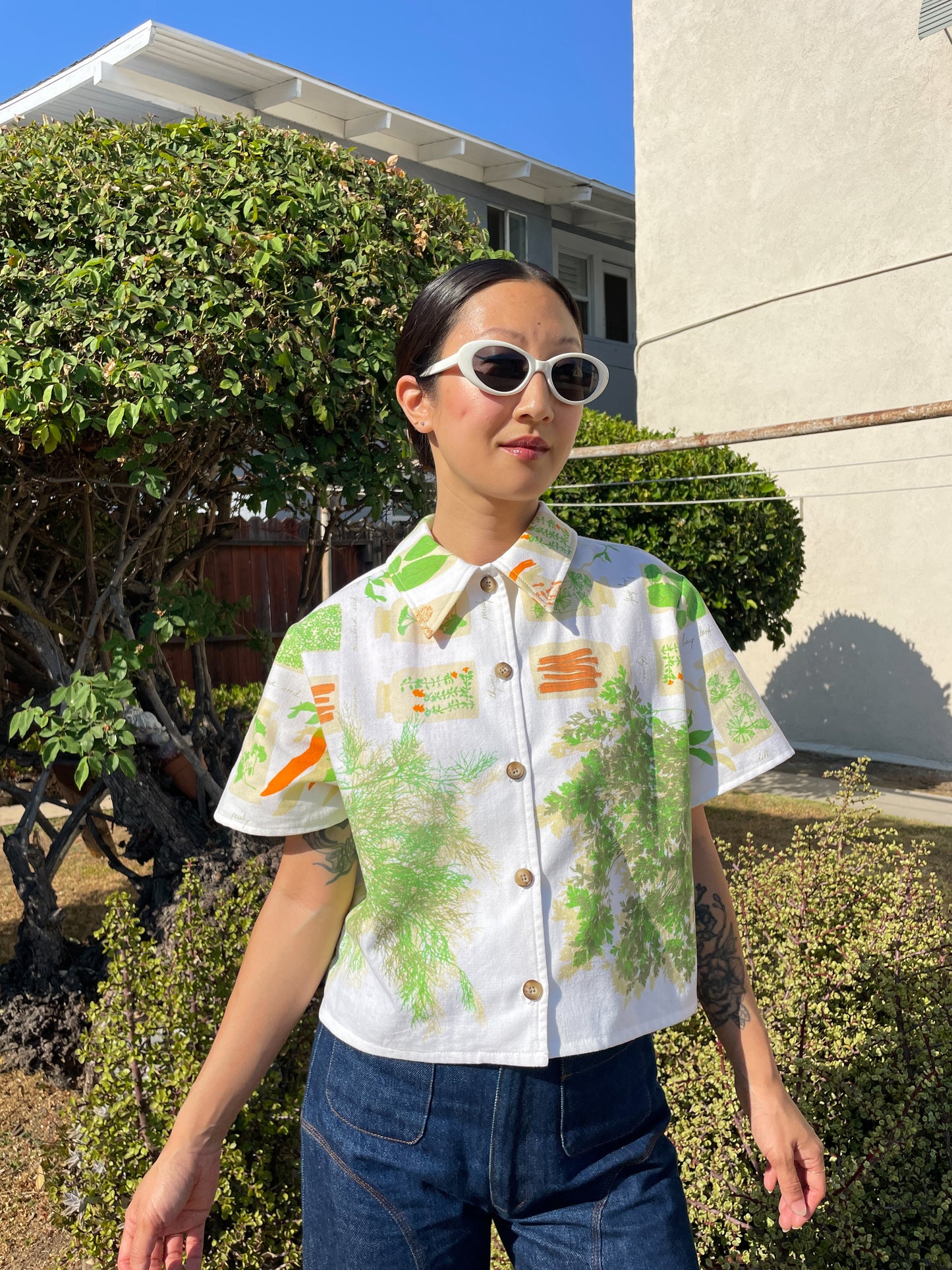 Tablecloth button up | Herbs and Spices