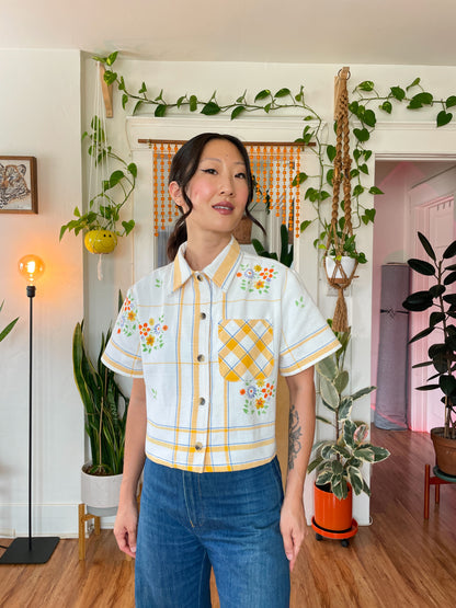 Avery Crop Button Up Size L-XL-XXL Digital Sewing Pattern