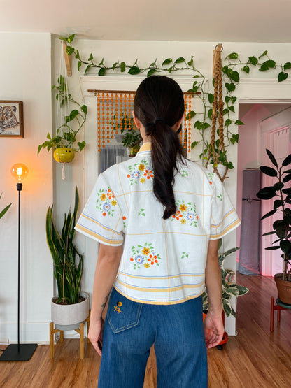 Avery Crop Button Up Size L-XL-XXL Digital Sewing Pattern