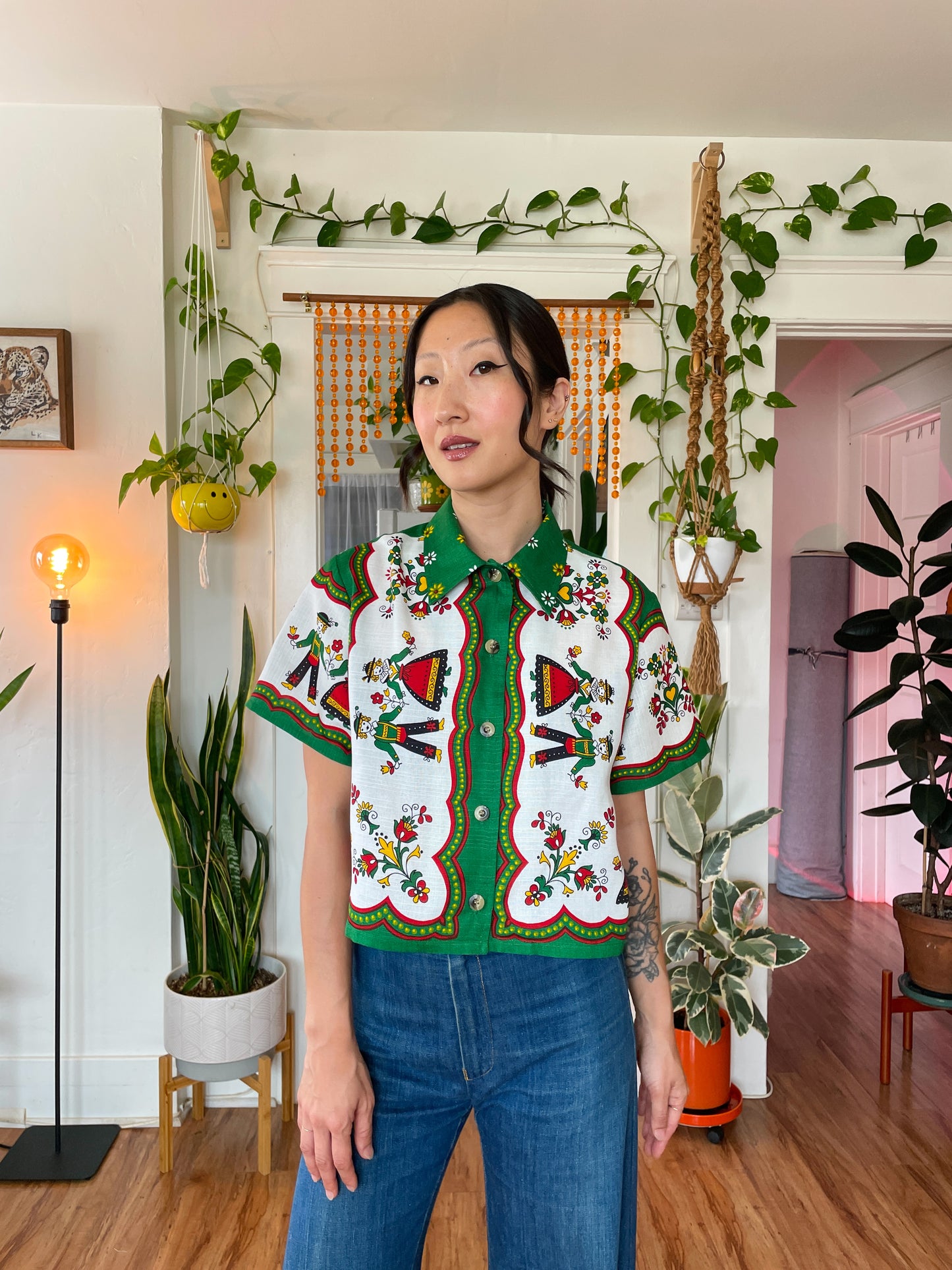 Avery Crop Button Up Size L-XL-XXL Digital Sewing Pattern