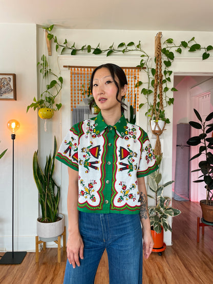 Avery Crop Button Up Size L-XL-XXL Digital Sewing Pattern