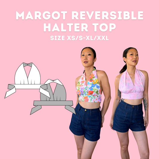 Margot Reversible Halter Top Digital Sewing Pattern